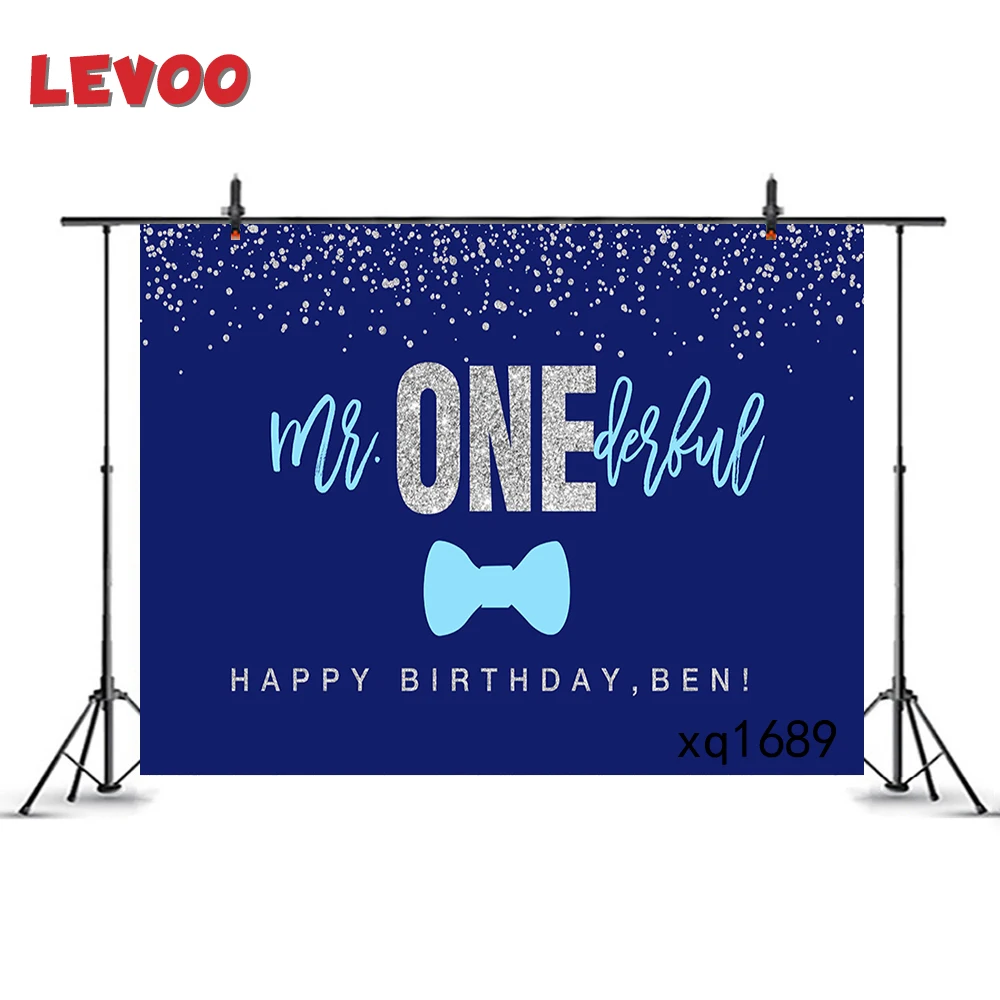 LEVOO фотографический фон Mr Onederful Boy первый день рождения галстук-бабочка для