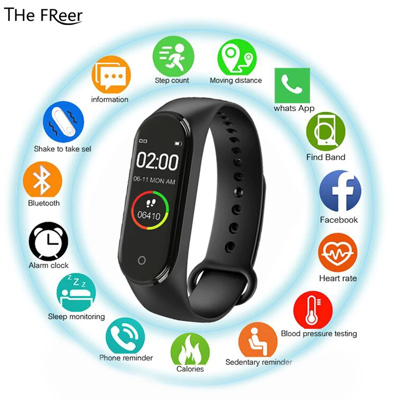 

Smart Watch Bracelet Fitness Tracker Watches Messages Reminder Color Screen Waterproof Pedometer Sport Wristband For Men Women