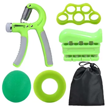

5PC/Set Gym Fitness Adjustable Hand Grip Finger Forearm Muscle Exerciser Trainer Optional Color Multifunctional
