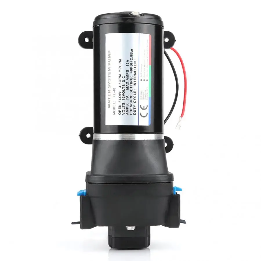 12V 4.5GPM 17 л/мин 40PSI диафрагмы Самовсасывающие Водяной насос с автоматическим Давление Переключатель Авто