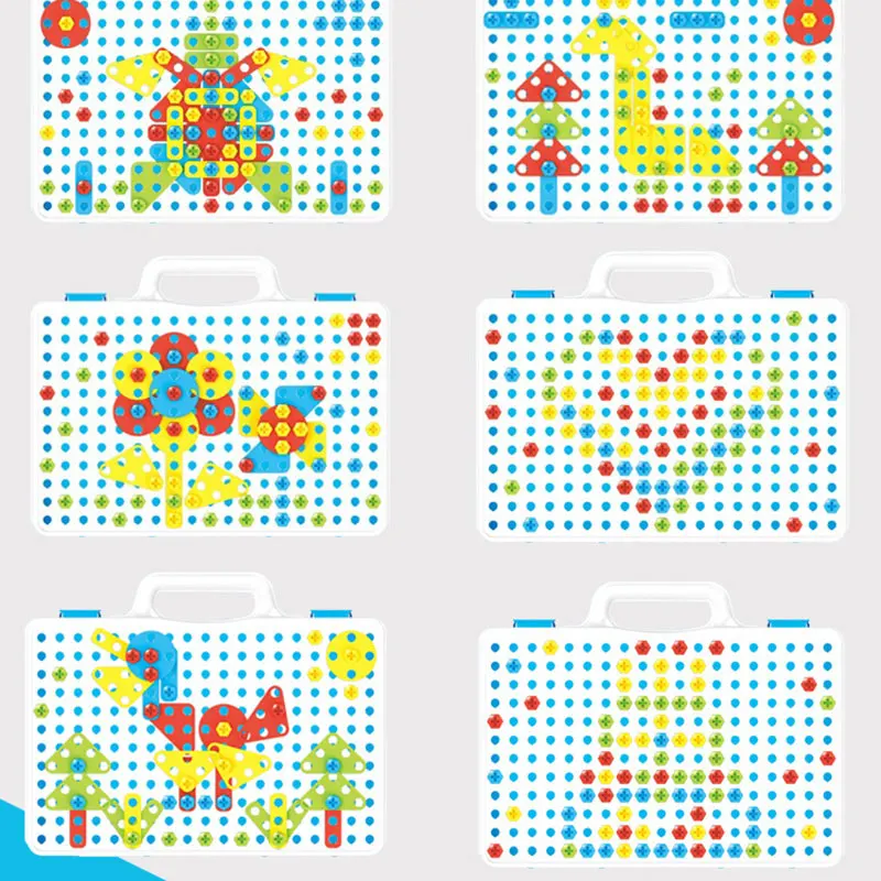 237 шт., Детский Электрический сверлильный винт, гайка, разборка, набор инструментов, игрушка для детей, сделай сам, креативный 3D пазл, детская развивающая игрушка, подарок