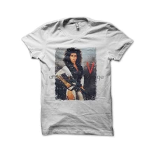 Hombres camiseta V camiseta vintage blanco visitantes Diana camisetas mujeres camiseta