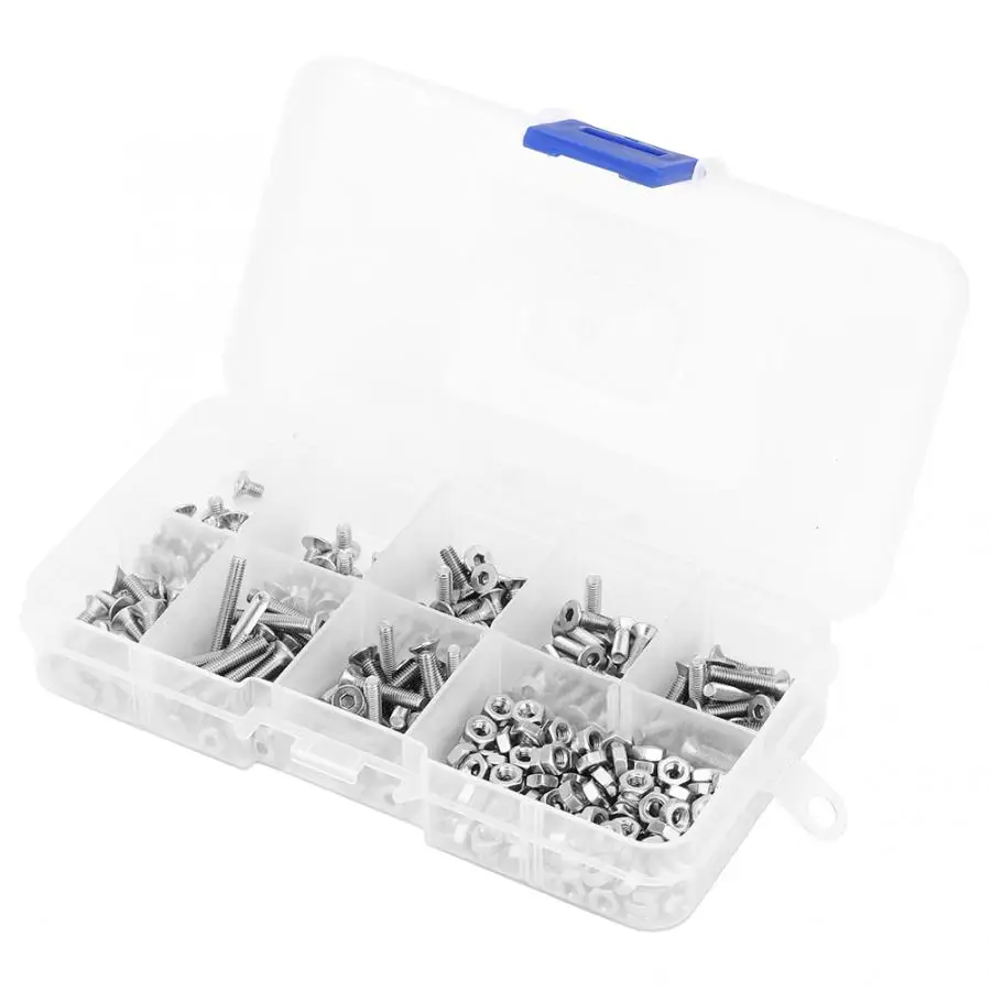 340 шт. Шестигранная головка M3 из нержавеющей стали SS304|Винты| |