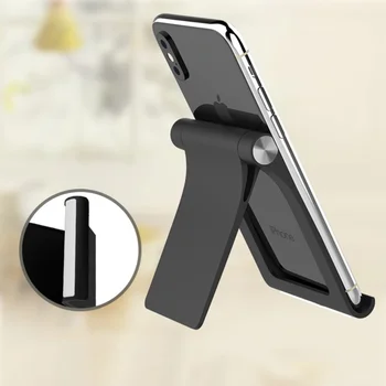 

1Pc Phone Stand Adjustable Solid Folding Durable Silver Pad Holder for Desk