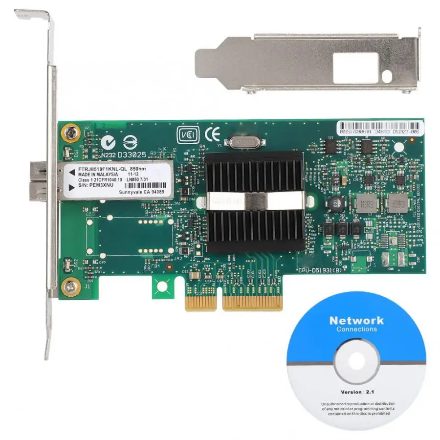 EXPI9400PF для Intel 82572 Multimode Gigabit PCI-E двухпортовый волоконный Модуль Сетевая карта PCI-E сетевая карта