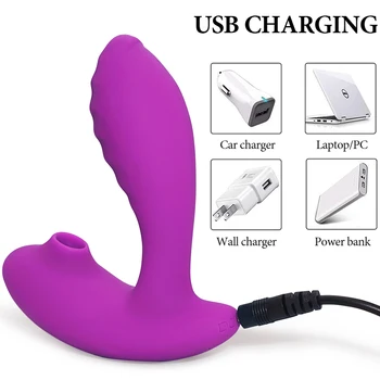 Remote Control Sucking Vibrator for Women Dildo G Spot Vagina Clit Nipple Sucker Clitoris Stimulator Masturbators Female Sex Toy 5