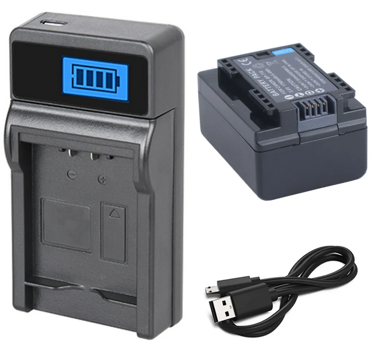 Battery and ChargerC Аккумулятор+ зарядное устройство для видеокамеры Canon LEGRIA HF R86, R87, R88, R306, R406, R506, R606, R706, R806, HF M52, M56, M60, M506 HD - Цвет: Battery and ChargerC