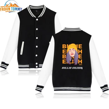 

Billie Eilish 2D Print singer 2019 NEW hip pop Harajuku Baseball jacket Hot Sale Baseball Jacket high quality Men/Women Clothes
