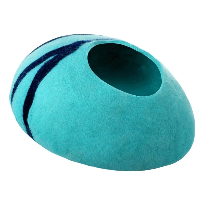 

Creative Egg Shape Cat Litter Cave Bed Soft Cotton Cushion Design Stable Warm R9JC
