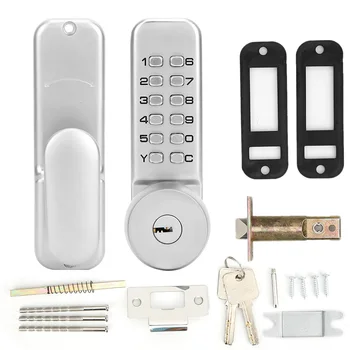 

Mechanical Digital Security Door Lock Waterproof Password Push Button Combination Zinc Alloy Lock Home Office Door Keypad Lock