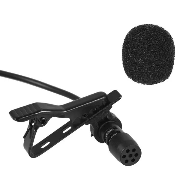 Andoer EY-510A Mini Portable Clip-on Lapel Lavalier Condenser Mic Wired Microphone for iPhone iPad Android Smartphone DSLRCamera 5