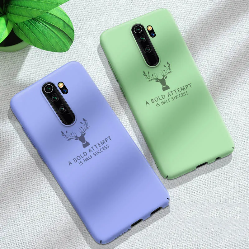 Для Xiaomi Redmi Note 8 Pro тонкий жесткий матовый чехол из поликарбоната для задней панели