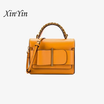 

Elegant bow women shoulder bag PU leather tote handbags crossbody bags sweet lady style sac Main Femme high quality luxury 2020