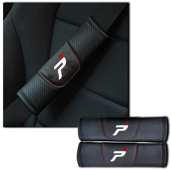 

For Fiat Punto 2pcs Fashion Carbon Fiber Leather Car Seat Belt Cover Car Seat Belt Shoulder Pad Car Accessories Car Styling