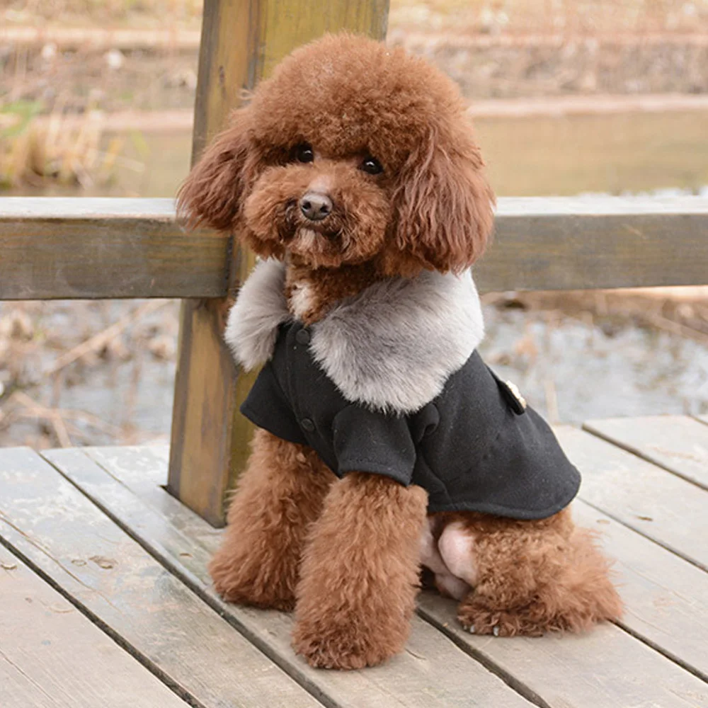 Одежда для собак, зимние пальто для маленьких средних собак, одежда для чихуахуа, Одежда для животных для щенков, Йоркская курта для собак с меховым S-2XL