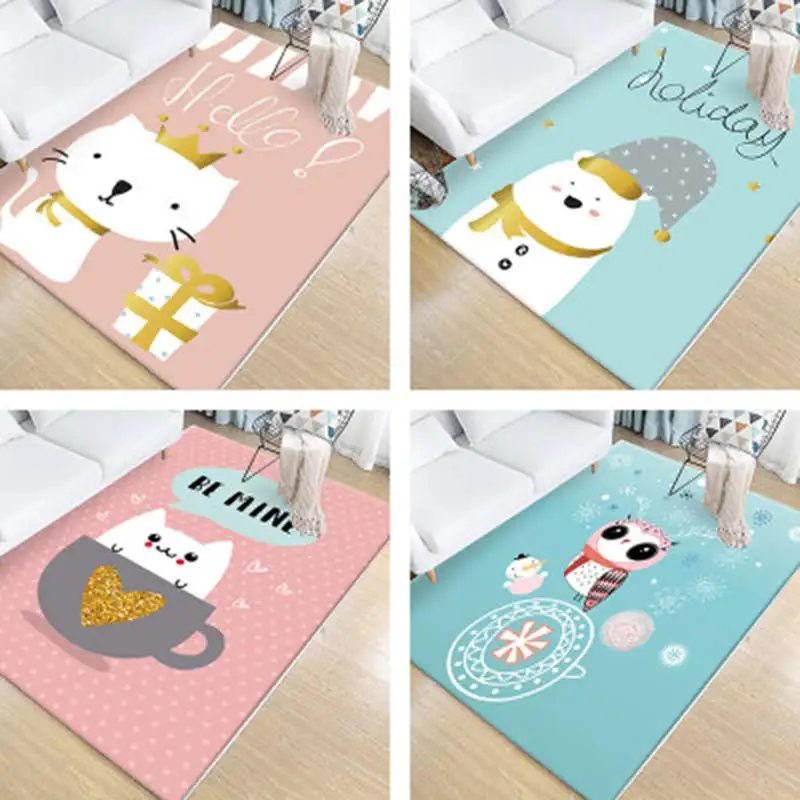 

Megayouput Cartoon Printing Carpet For Living Room 80*160cm/120*160cm/140*200cm/160*230cm/200*300cm Rug Non-slip Floot Mat
