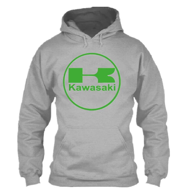 Для мужчин's высокое качество Для мужчин для Kawasaki гоночный мотоцикл Костюмы пуловер с рыцарем хлопчатобумажная Повседневная Толстовка K - Цвет: as picture