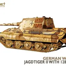 Modelcollect UA35003 1/35 кулак войны немецкий Второй мировой войны E75 jagdtiger II с пистолетом 128 мм