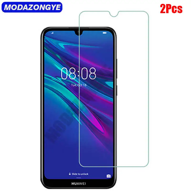 Закаленное стекло для Huawei Y7 2019 2 шт. Защита экрана зеркальное Y 7 Y72019 защитная
