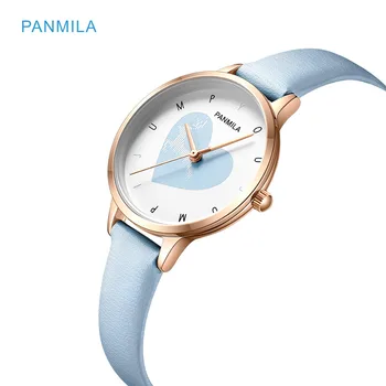 

Panmila Ladies Elk Heart Dial Watches For Women Deer PU Leather Strap Waterproof Wrist Watch Christmas Gift relogio feminino
