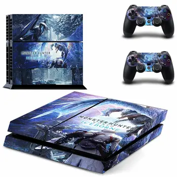 

Monster Hunter World Iceborne PS4 Skin Sticker Decal for Sony PlayStation 4 Console and 2 Controller Skin PS4 Sticker Vinyl