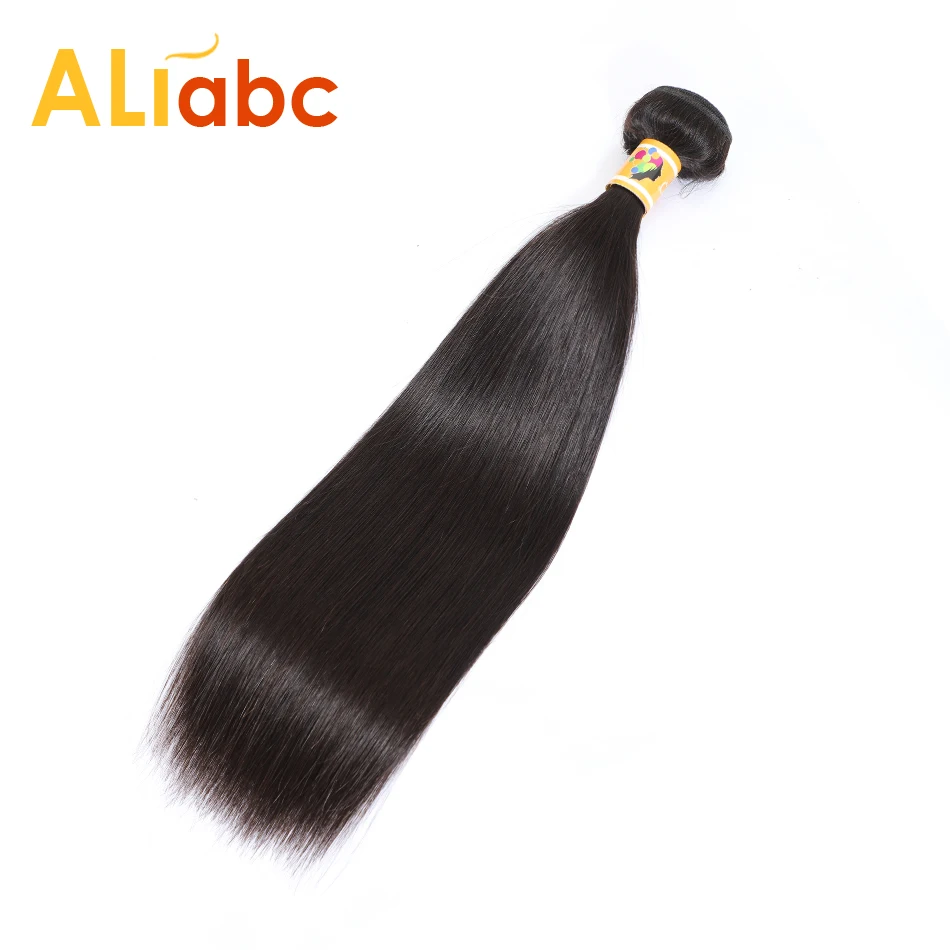 Aliabc бразильские пучки прямых и волнистых волос, человеческие волосы, пряди, натуральный цвет, Remy, 8-28 дюймов, волосы для наращивания