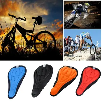 

Cycling Bicycle Bicycle Saddle Seat Mountain Bike Cycling Thickened Extra Comfort Ultra Soft Silicone 3D Gel Pad Cushion Cover