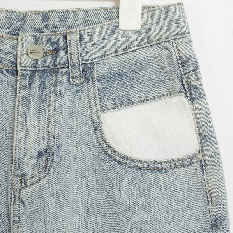 Wixra Новые однотонные BF повседневные женские джинсовые штаны с высокой талией и карманами, джинсовые брюки весна-осень, женские джинсы