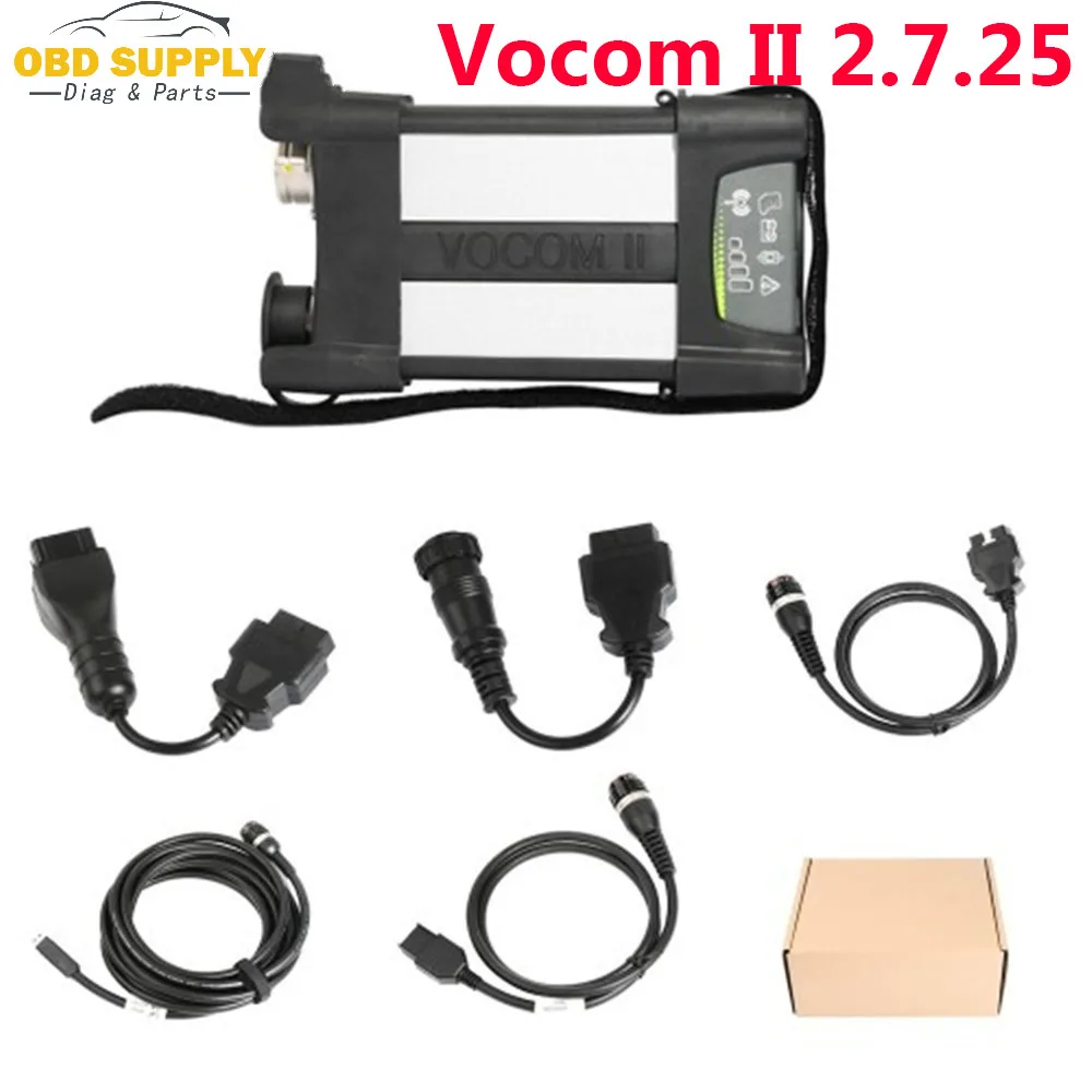 Original VOCOM II vocom 2 88894000 with PTT 2.7.25 Tech Tool Excavator Heavy Truck Diagnostic Scanner vocom2 | Автомобили и