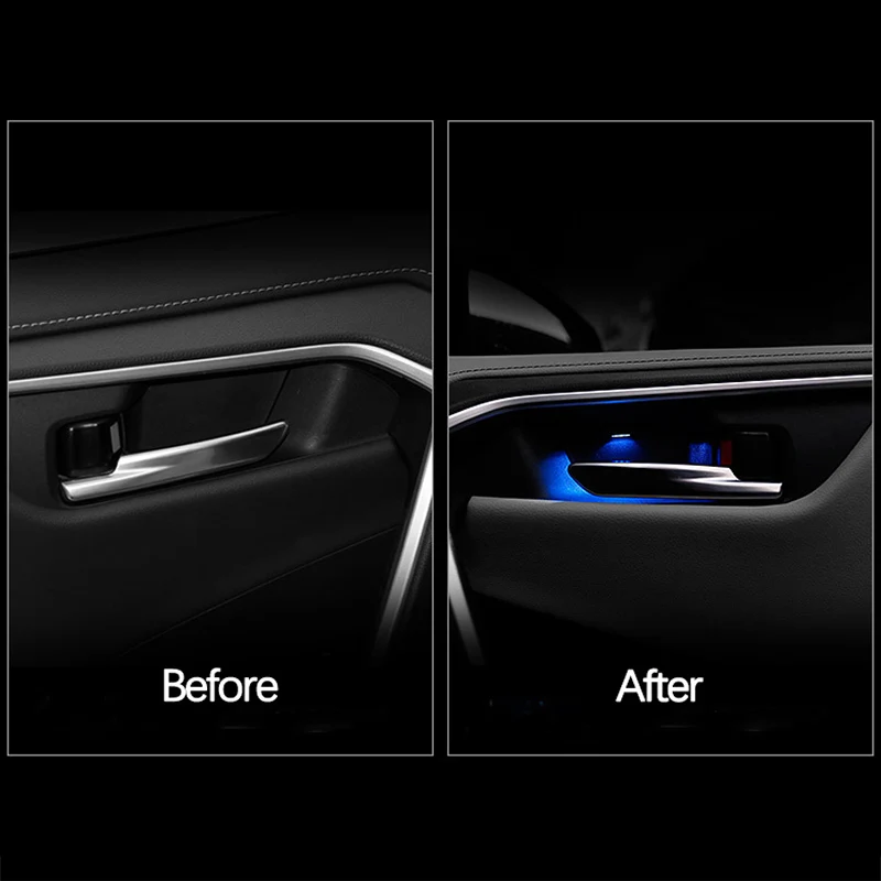 Central Control Atmosphere Light Mood lamp Interior Door Bowl Ambient Light Door Light For Toyota RAV4 2019 2020