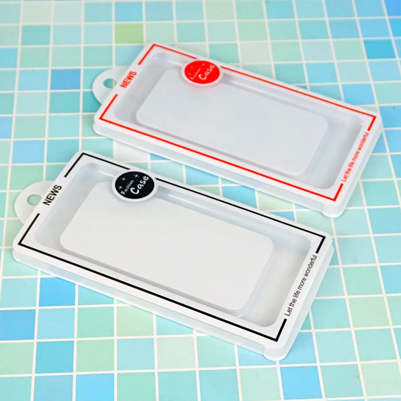 500 шт./лот блистер ПВХ Пластик прозрачный потребительская упаковка в виде посылка коробка для iPhone 6 6s 7 8 плюс прозрачная пленка для мобильного чехол для телефона чехол