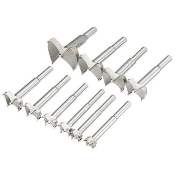 

10Pcs/Lot Woodworking Hole Cutter Bit Cemented Carbide Drill Bit 14-50mm Drill Bit Set Flat Wood Drilling Bits