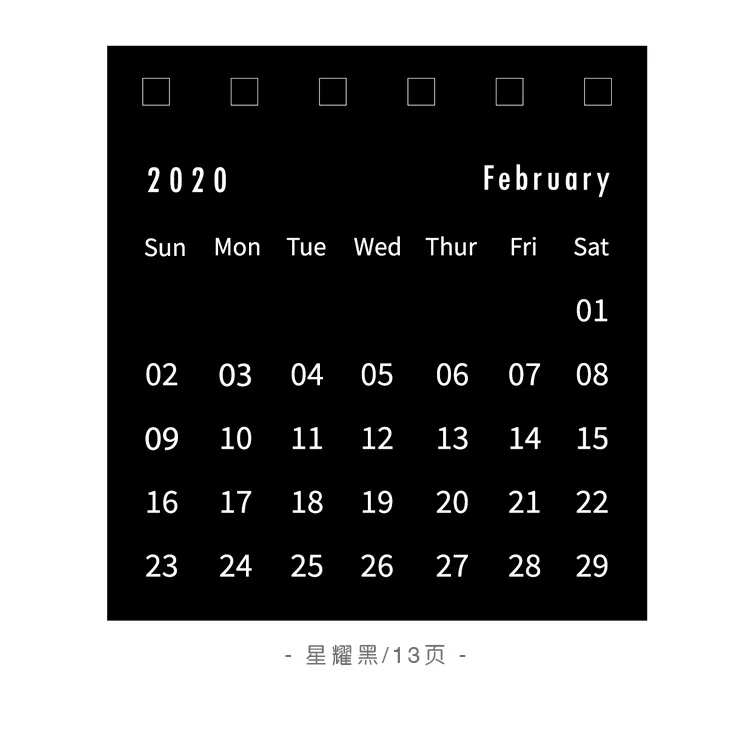Мини Настольный календарь Еженедельный планировщик Ежемесячный план сделать список рабочего графика катушка календарь сплошной цвет простой стиль