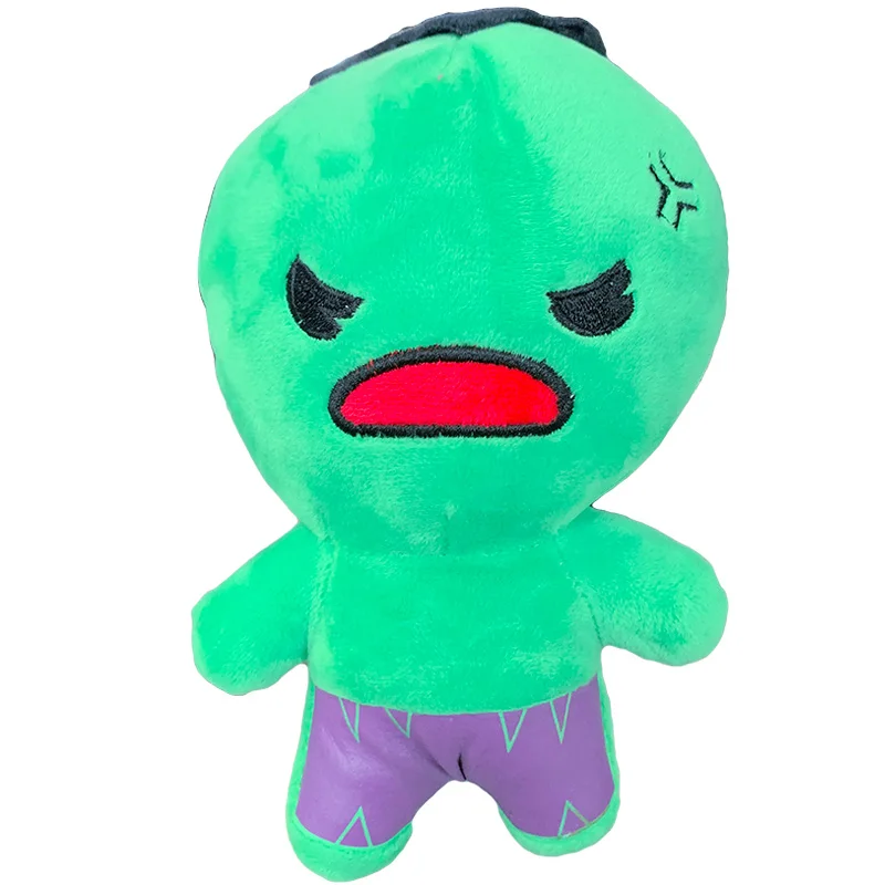 Hulk 10 см/20 см Jumbo Marvel Герой плюшевая игрушка Человек-паук Капитан Железный человек Халк плюшевая Милая мультяшная кукла для детей Рождественский подарок игрушка - Цвет: Hulk