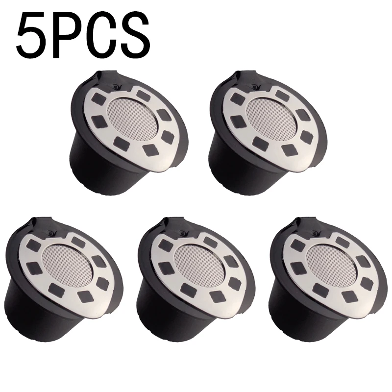 

5Pcs Stainless Steel Coffee Capsule Cups Pods Reusable For Nespresso Machines Home Garden Supplies