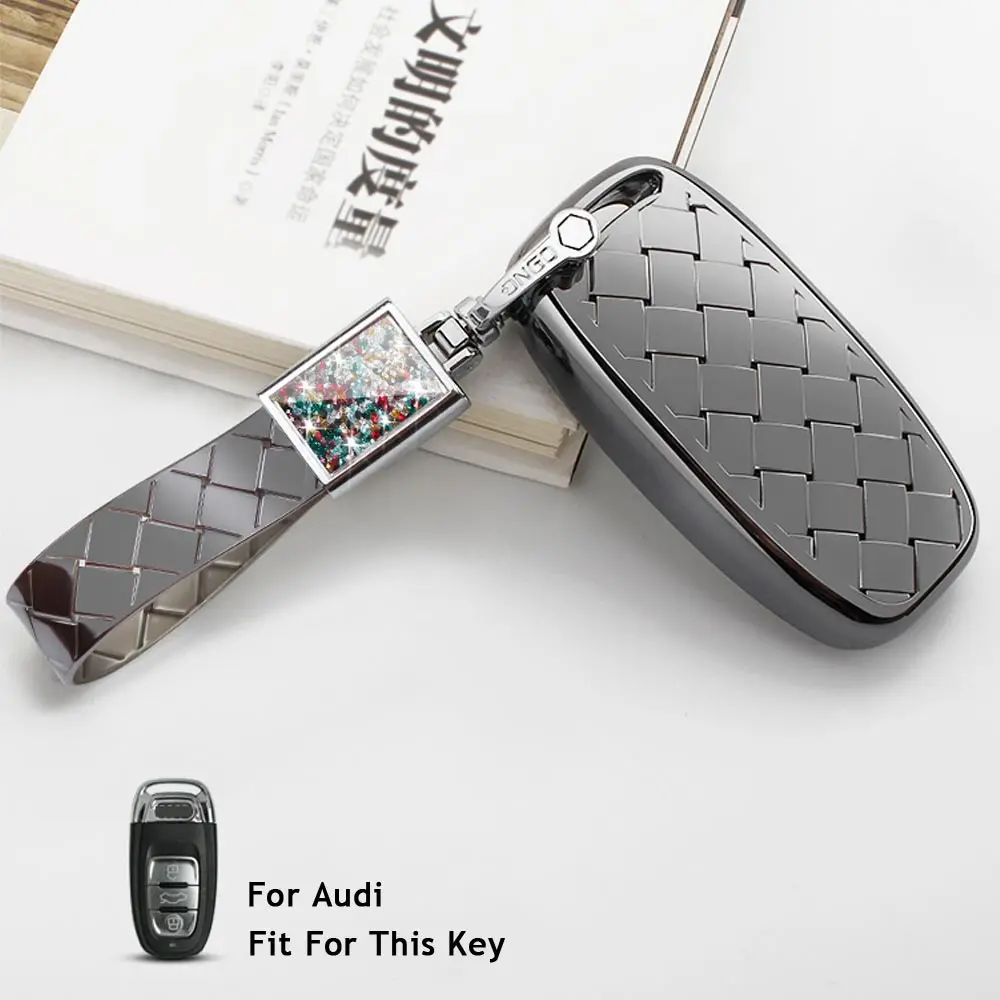 Option 6 Автомобильные аксессуары, автомобильная ключница, чехол для Audi R8 TT SQ5 RS5 для Audi 754C/754G C6 C5 B8 B9 S5, автомобильный держатель в виде ракушки, автомобильный Стайлинг - Название цвета: Option 6