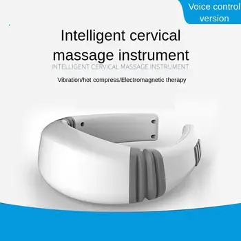 

Electric Pulse Heating Back Neck Massager Infrared Physiotherapy Voice Cervical Massage Instrument Pain Relief Tool Health Relax