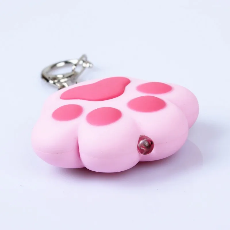 

Cartoon Cute Keychain Cat Paw Feet Key Chain Sound Light LED Flashlight Key Ring Holder Figure Pendant Chaveiros Llaveros Gift