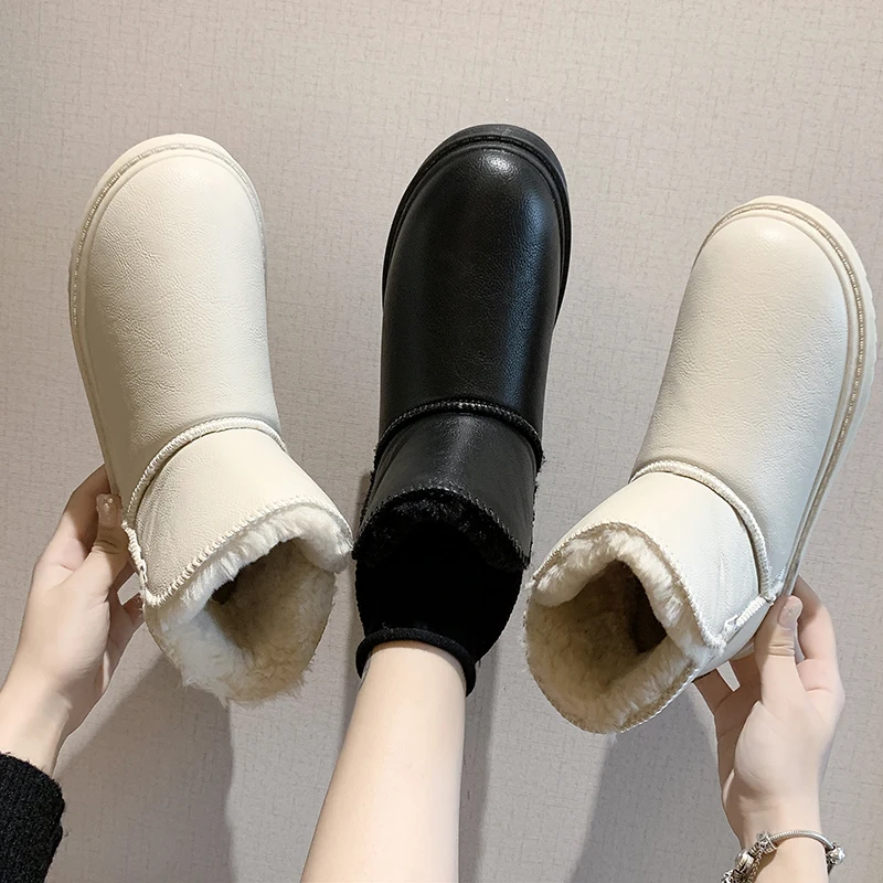 

Snow Boots Women Winter Shoes Waterproof Keep Warm Plus Velvet Ankle Boots Women Non Slip Short Booties Ladies