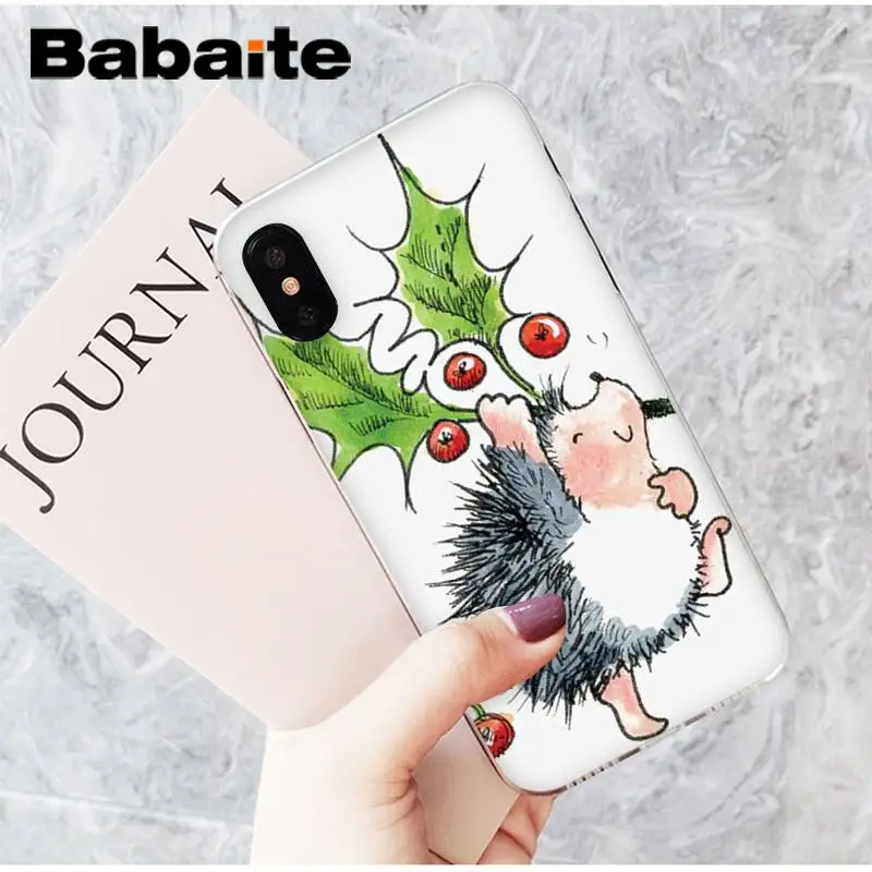 Babaite мультфильм Ежик животное cutejpg шаблон чехол для телефона для iPhone 8 7 6 6S Plus X XS MAX 5 5S SE XR 11 11pro 11promax