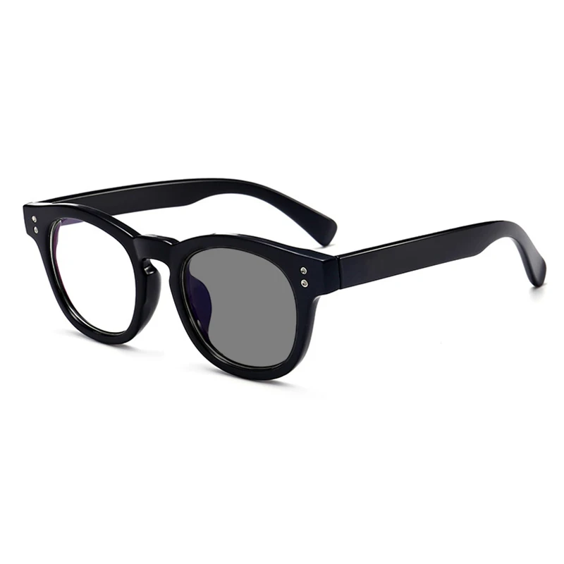 Ретро двойные заклепки фотохромные близорукости очки для женщин и мужчин близорукие очки для студентов N5