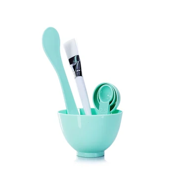 

6PCS/Set Plastic DIY Facial Beauty Mask Bowl Women Ladies Cosmetic Tool Mixing Spong Brush with Stick Brush Set