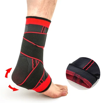 1Pc Enkel Protector Ademend Verstelbare Elastische Voet Hak Cover Enkel Ondersteuning Wrap Fitness Running Accessoires