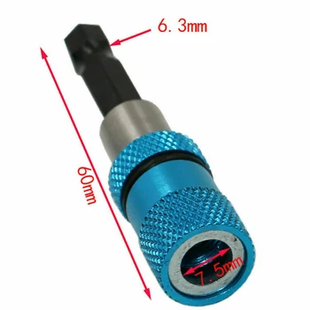 

2PCS 1/4 Inch Hex Drill Bit Magnetic Shank Extension Rod Quick Release Holder