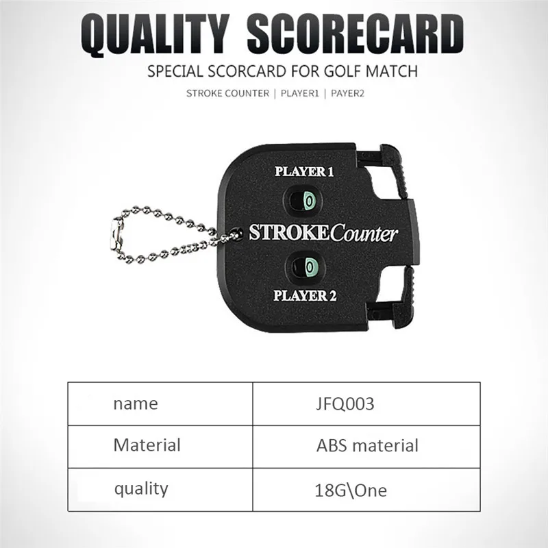 

1pcs Golf Stroke Shot Putt Score Counter With Key Chain Golf Training Tools 1PCS