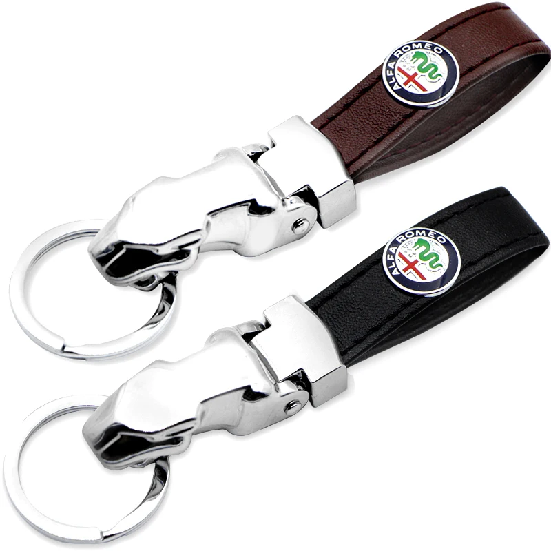 

1 Pieces Leopard Car Keychian Auto Keyring for Alfa Alpha Romeo 159 147 156 Giulietta 147 159 Mito Key Accessories Auto Gadgets