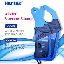 Hantek Осциллограф AC/DC токовый зажим зонда CC-65 CC-650 20 кГц/400 Гц полоса пропускания 1МВ/10мА 65А/650а с BNC вилкой