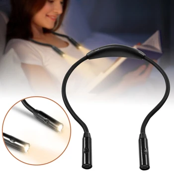 

USB Reading Lamp Creative Neck LED Night Lights Adjustable Flashlight Camping Hands Free Eye Protection Lamp For Home Bedroom