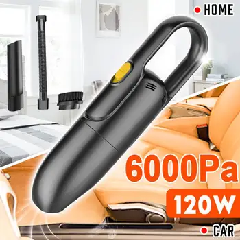 

Mini Vacuum Cleaner For Car Home Computer Cleaning 120W 6000PA Powerful Suction Low Noise Handheld Vacuum Cleaner