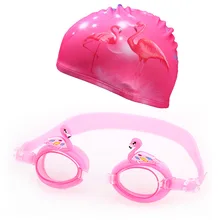 Новые стильные детские плавательные очки водонепроницаемые противотуманные профессиональные плавательные очки для маленьких девочек и мальчиков с милым рисунком